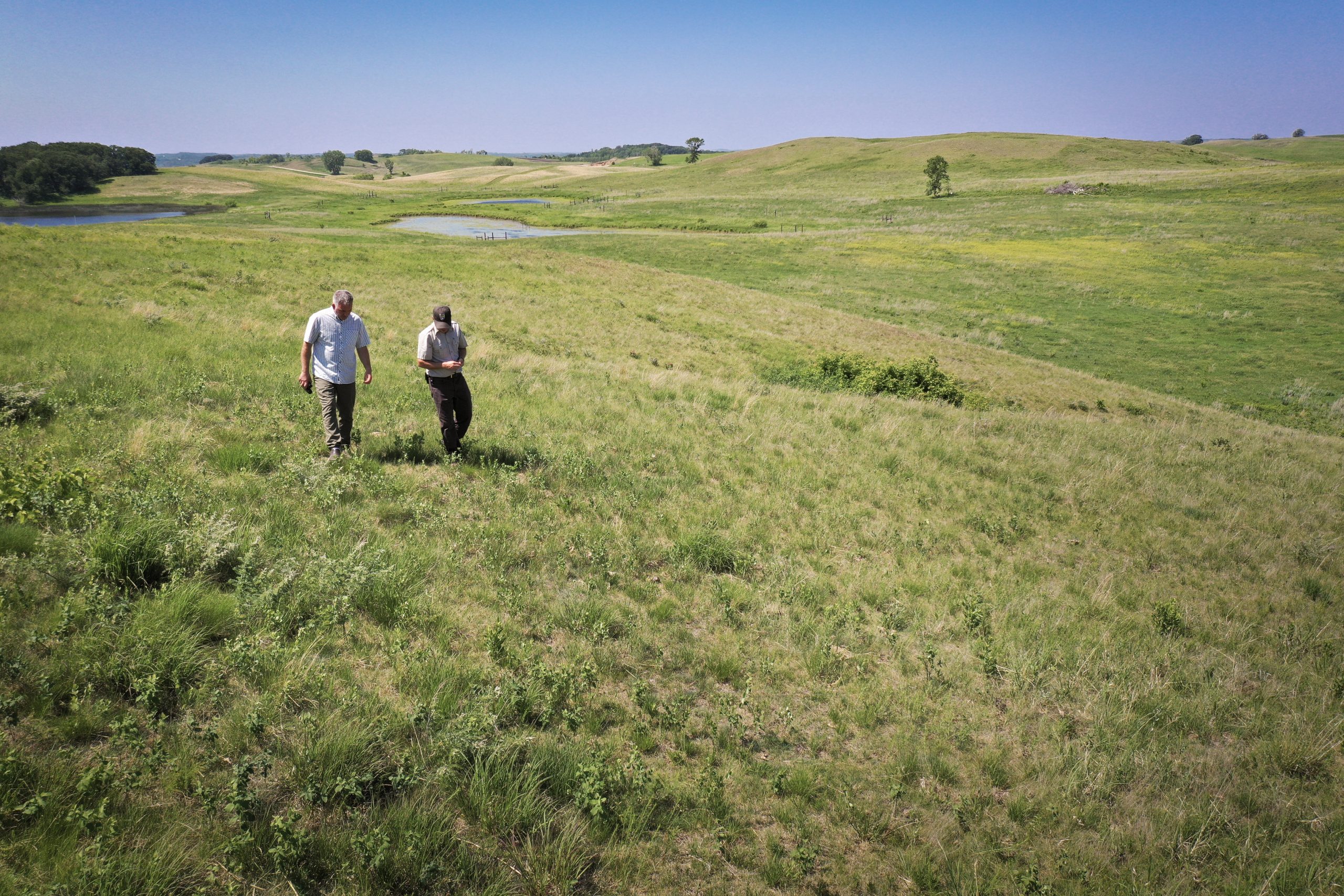 Private Lands Biologist Walks with Landowner